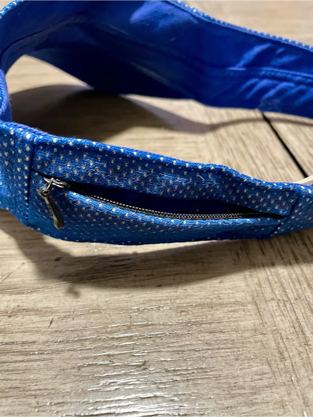 Adidas visor with zippered pocket